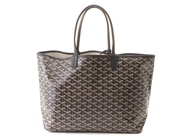 GOYARD ゴヤール サンルイPM ブラック PVC/カーフ トートバッグ