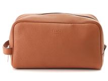 FENDI 　フェンディ　セカンドバック　ブラウン　カーフ　7AS378【472】AH