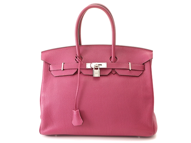 HERMES エルメス バーキン35 トリヨンクレマンス トスカ SV金具 □O