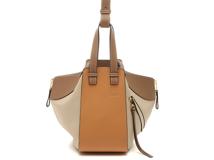 LOEWE　ロエベ　ハンモックバッグ　スモール　ベージュ/ブラウン　カーフ　【471】M