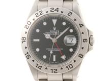 P番 2001年2月並行品 ROLEX ロレックス メンズ オートマティック エクスプローラーⅡ 16570 ブラック文字盤 SS【472】HK