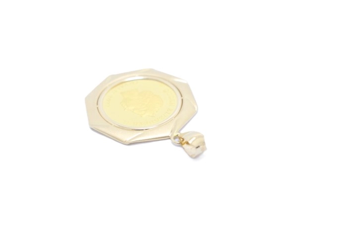 JEWELRY ノンブランドジュエリー 1/25oz ツバル コイントップ 金貨 2022年 3ドル K18/K24 【460】2148600010871