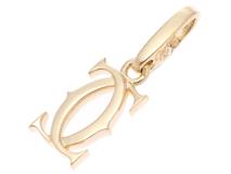 Cartier　カルティエ　2Ｃチャーム　YG750　2.4ｇ   【432】　2148600011502