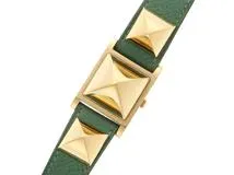 HERMES エルメス メドール ME1.201 SS/レザー 【436】 2166000060081  