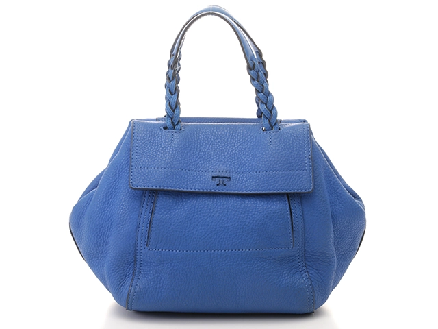 TORY BURCH　トリーバーチ　ハンドバッグ　レザー　ブルー【431】2180000008744