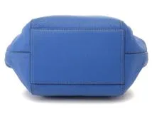 TORY BURCH　トリーバーチ　ハンドバッグ　レザー　ブルー【431】2180000008744