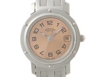 HERMES　エルメス　時計　クリッパー　CL4.210　レディース　クオーツ　オレンジ文字盤【431】2180000009222