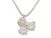 JEWELRY　ジュエリー　ネックレス　PT850/PT900プラチナ　ダイヤモンド0.46ct　約3.3g　2180000012741【207】