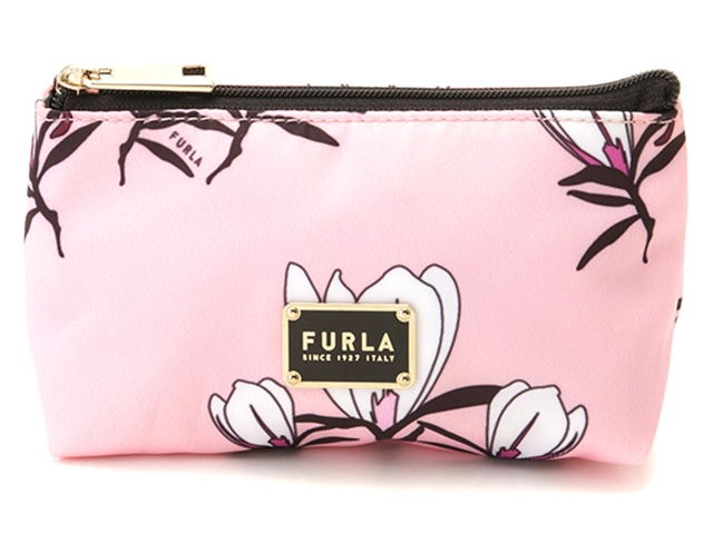 【新品未使用】FURLA ピンク ポーチ FURLA 未使用品☆ミニポーチ 小物入れ ピンク アクセサリー入れ