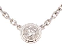 Cartier　カルティエ　ダムール  　ネックレス　K18ホワイトゴールド　ダイヤモンド 0.04ct 　B7224515　オンライン限定　2.3g  　2180000016718【432】