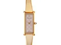 GUCCI　グッチ　バングルウォッチ　1500L　クォーツ　レディース腕時計　シェル1PD　PGP【431】2181000000202