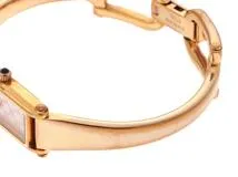 GUCCI　グッチ　バングルウォッチ　1500L　クォーツ　レディース腕時計　シェル1PD　PGP【431】2181000000202