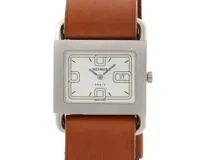 HERMES　エルメス　バレニア　BA1.510　ホワイト文字盤　クオーツ　レディース【471】IK