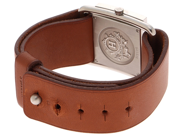 HERMES　エルメス　バレニア　BA1.510　ホワイト文字盤　クオーツ　レディース【471】IK