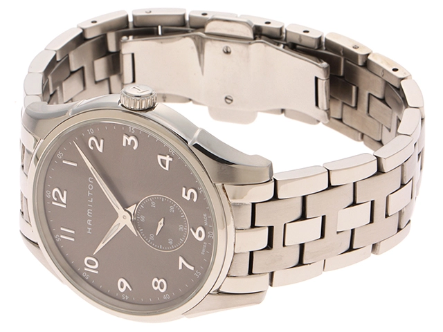 HAMILTON　ハミルトン　時計　ジャズマスター　シンライン　H384110　メンズ　クオーツ　SS　グレー文字盤【431】2181000001636