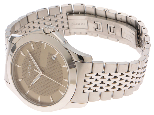 GUCCI Gタイムレス ブラウン文字盤 メンズ クォーツ 腕時計 126.4 Amazon.co.jp: [グッチ] 腕時計 G-TIMELESS Gタイムレス