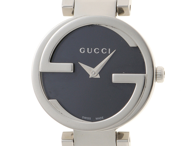 GUCCI 腕時計 インターロッキングG クレスト 3000 ラウンド