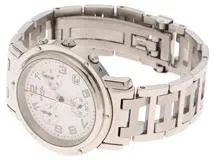 HERMES クォーツ時計 ホワイトダイヤル クリッパー エルメス/クリッパーデイト/ホワイトアラビアダイヤル/Hermes