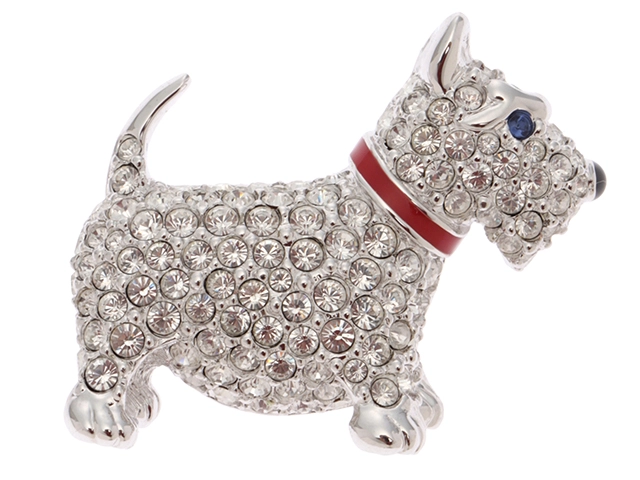 SWAROVSKI スワロフスキー ブローチ スコティッシュ・テリア
