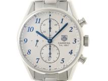 TAG HEUER タグホイヤー カレラ クロノグラフ キャリバー1887 CAR2114 SS ステンレススチール シルバー文字盤 オートマチック 【460】2181000003999