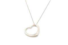 TIFFANY&CO ティファニー オープンハートネックレス 925 SV シルバー 【460】2181000006006