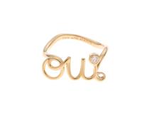 Dior　ディオール　ouiリング　K18イエローゴールド　刻印サイズ45号　ダイヤモンド　約1.7g【430】2181000013899