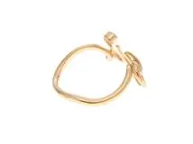 Dior Oui リングイエローゴールド ディオール ディオール oui ウィ ダイヤモンド リング ＃45 約5.5号 AU750