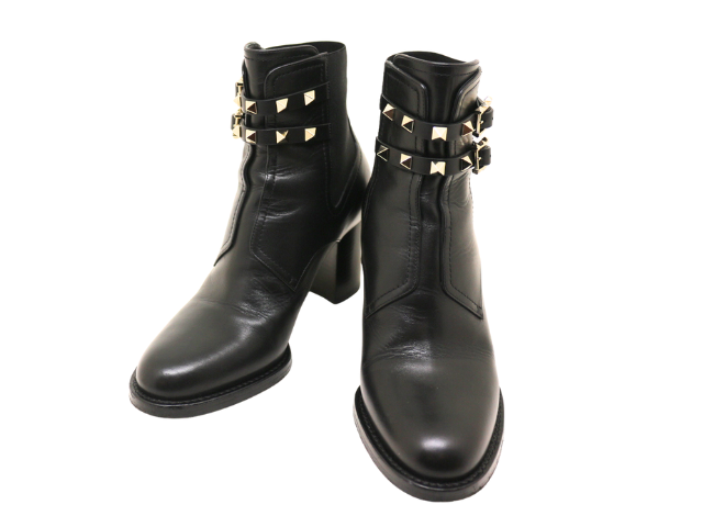 VALENTINO ヴァレンティノ ロックスタッズ ショートブーツ レディース