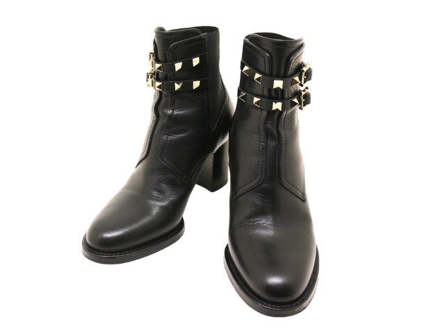 VALENTINO ヴァレンティノ ロックスタッズ ショートブーツ レディース