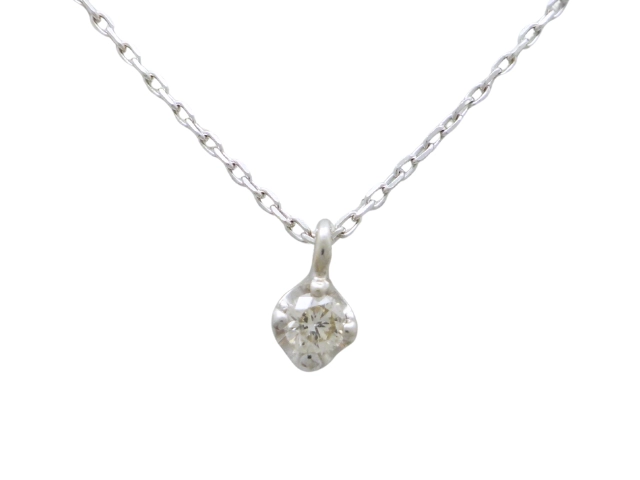 福袋・半額ポスター - クリーニング屋さん専用の通 JEWELRY ジュエリー K10WG ダイヤモンドネックレス ネックレス アクセサリー