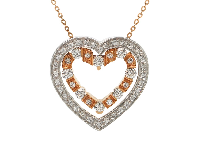 DAMIANI ダミアーニ ベルエポック ハート ネックレス WG ホワイト