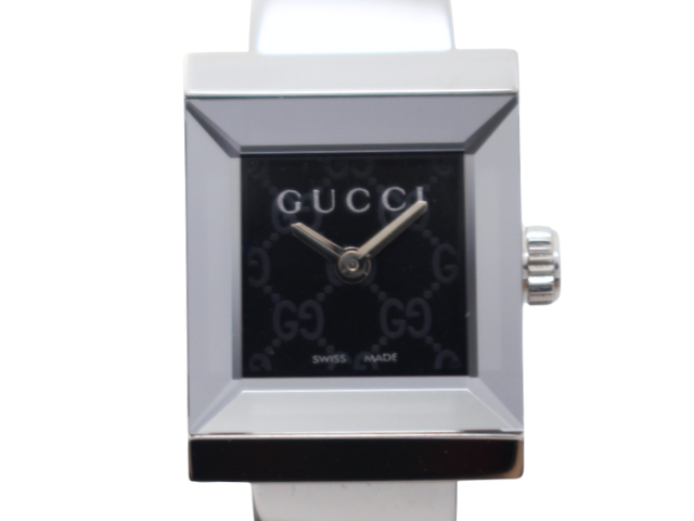 GUCCI グッチ 腕時計 128.5 ブラック SS クォーツ レディース