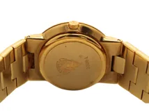 GUCCI レディース 時計 QUARTZ ゴールド 美品✨ GUCCI グッチ レディース腕時計 クオーツ デイト シルバー