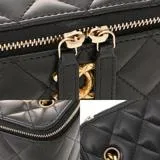 CHANEL　シャネル　マトラッセ　バニティチェーンショルダー　ブラック/GP　ラムスキン　AP3044　【430】2143200612456