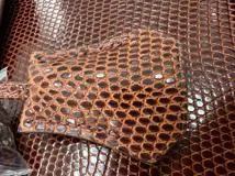 Hermès　エルメス　ケリー25　リザード素材　ブラウン　シルバー金具　□K刻印　2007年頃製造　【472】HA