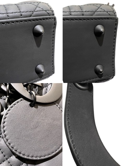 【正規品新品未使用】Dior ディオール MYLADYDIOR 5F 0Z5 DIOR | Lady Dior バッグ ミニ カナージュ ラムスキン