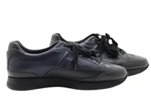 HERMES エルメス トレイル スニーカー メンズ41.5 ネイビー ブラック  