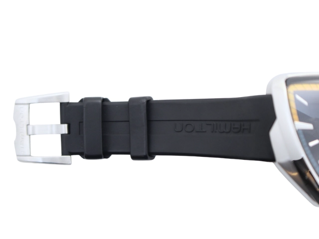 HAMILTON ハミルトン 腕時計 ベンチュラ SS/ラバー ブラック H245510/H21551331 クォーツ  2146000430466 【200】