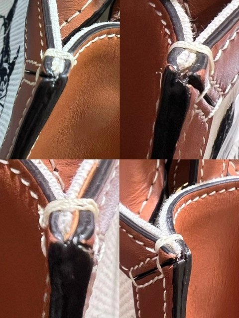 CELINE 　セリーヌ　ショルダーバッグ　 ミニ　バーティカルカバ　 ナチュラル・ブラウン 　キャンバス・カーフ 　193302  【472】HA