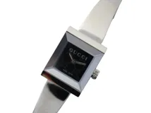 GUCCI 腕時計 レディース GUCCI グッチ 腕時計 128.5 ブラック SS クォーツ レディース