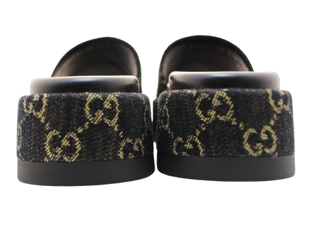 GUCCI グッチ 靴 GGデニム プラットフォームスライトﾞ サンダル