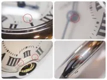 Cartier　カルティエ　バロンブルーSM　W69007Z3　YG/SS　クォーツ式　アイボリー文字盤　レディース　【432】2148103660610