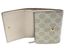 GUCCI グッチ 財布 ダブルＧバイカラーミディアムウォレット ホワイト GGスプリーム/レザー 598587  2120000347108 【200】