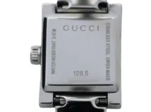 GUCCI グッチ 腕時計 128.5 ブラック SS クォーツ レディース 2148103906374 【200】