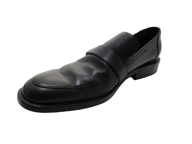 GUCCI グッチ ベルトローファー 7ハーフ ブラック 革 093396