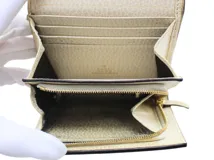 GUCCI グッチ 財布 ダブルＧバイカラーミディアムウォレット ホワイト GGスプリーム/レザー 598587  2120000347108 【200】