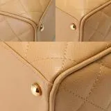 CHANEL シャネル マトラッセ ミニボストンバッグ ベージュ/GP キャビア 【430】2143200588263