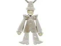 JEWELRY　貴金属・宝石　ネックレス　K18　ホワイトゴールド　ダイヤモンド　0.33ct　9.9g