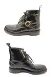 LOUIS VUITTON ルイ・ヴィトン 靴 コンバットブーツ メンズ6ハーフ(約25.5cm) ブラック レザー (2120500256924) 【200】