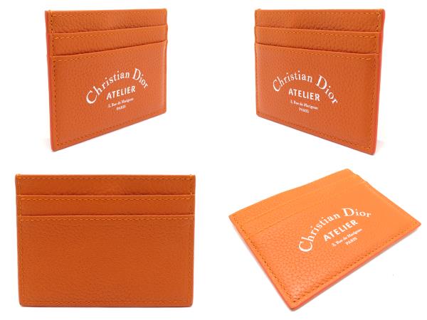 Dior Homme ディオールオム カードケース - オレンジ